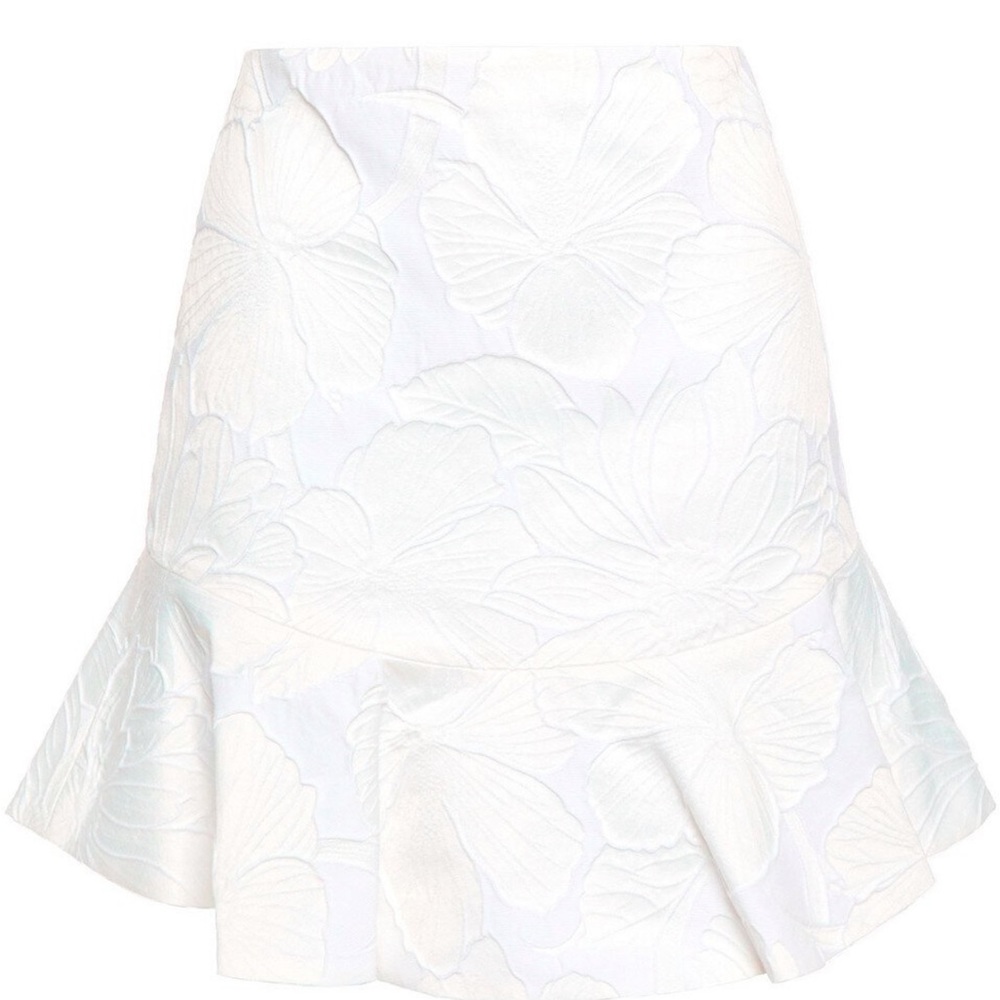 White skirt by Alice and Olivia! Perfect for the beach, Miami, vacation, etc!